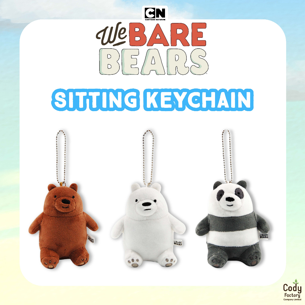 We bare bears Keychain Sitting