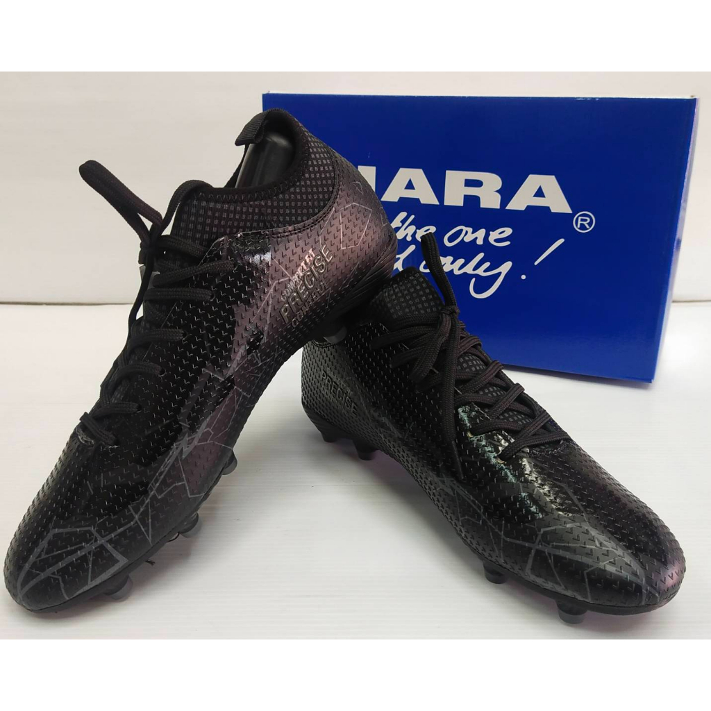HARA F20(ดำA) สตั๊ดหุ้มข้อ รองเท้าฟุตบอล รองเท้ากีฬา