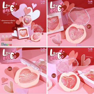 (🔥ของแท้/ส่งไว🔥) Obuse Love Baked บลัชออนคุกกี้ บลัชออนไฮไลท์ OB1456