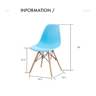 furnituredirect เก้าอี้ สไตล์โมเดิร์น สวยทันสมัย ที่นั่งพลาสติก ขาไม้สีบีช YF-1094 3301 994