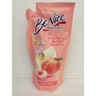 (ถุงเติม ขนาด 400 มล.) BeNice Peachy Peach Shower Cream บีไนซ์ ครีมอาบน้ำคอลลาเจน เชียบัตเตอร์ พีชชี่ พีช