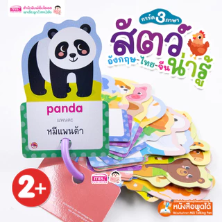 MISBOOK แฟลชการ์ด 3 ภาษา อังกฤษ-ไทย-จีน (ซื้อแยกหมวดได้) - การ์ดคำศัพท์ flash card
