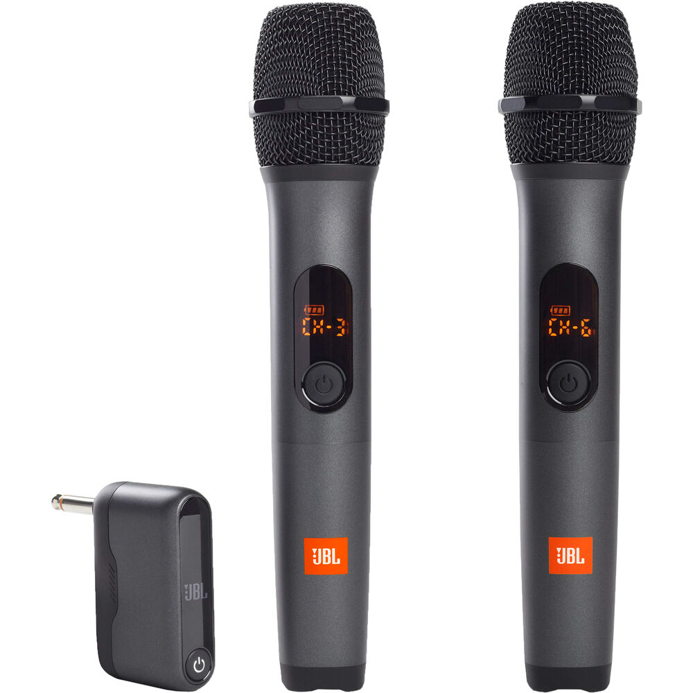 JBL Wireless Microphone Set *ของแท้ประกันศูนย์* ไมโครโฟนไร้สาย (1ตัวรับ / 2 ไมค์ลอย), คลื่น Dual-Channel UHF, ระยะ 10m.