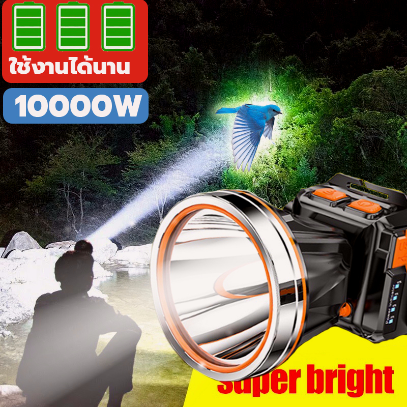 【เรือจากประเทศไทย】ไฟฉายคาดหัว LED พลังงานสูง ไฟส่องกบ แบตอึด16-30ชม. หัวไฟ กรีดยาง ส่องสัตว์