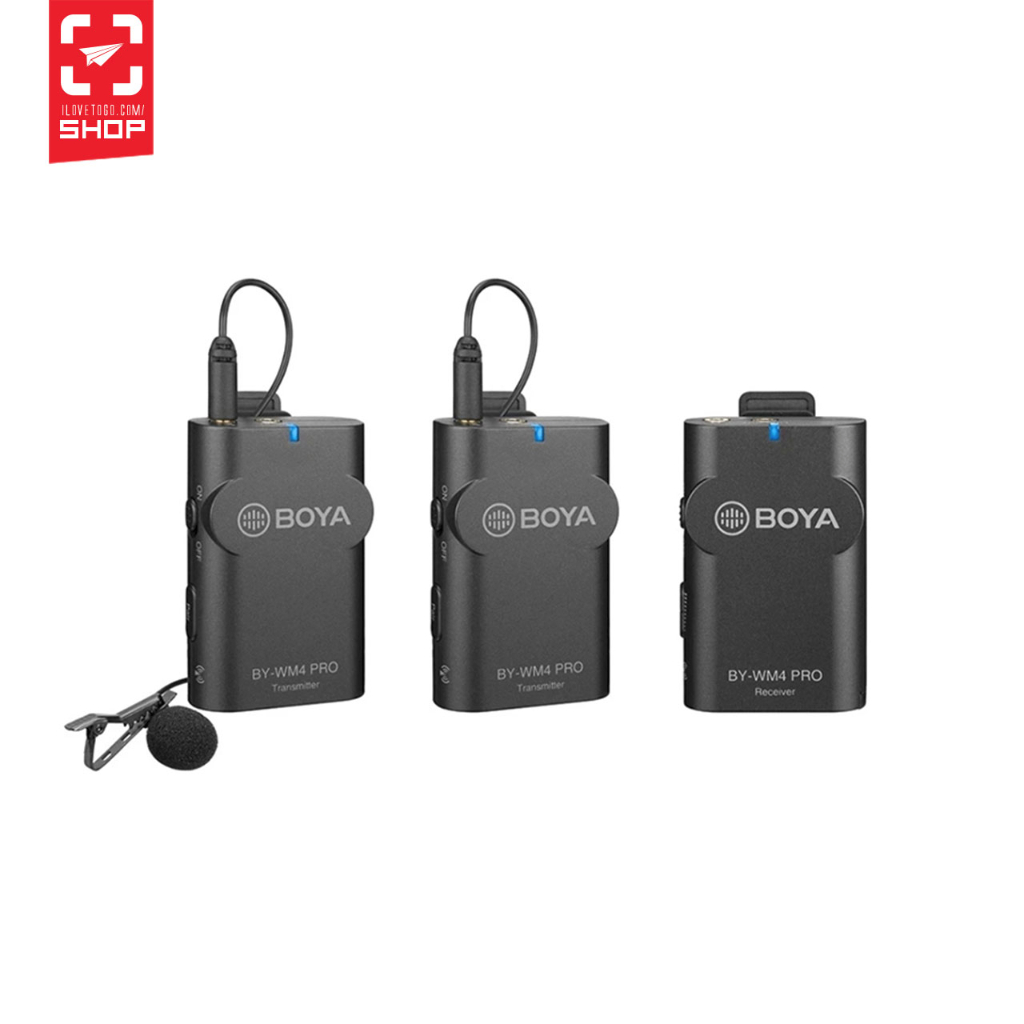 ไมค์ไร้สาย Boya BY-WM4 Pro Dual Wireless Microphone