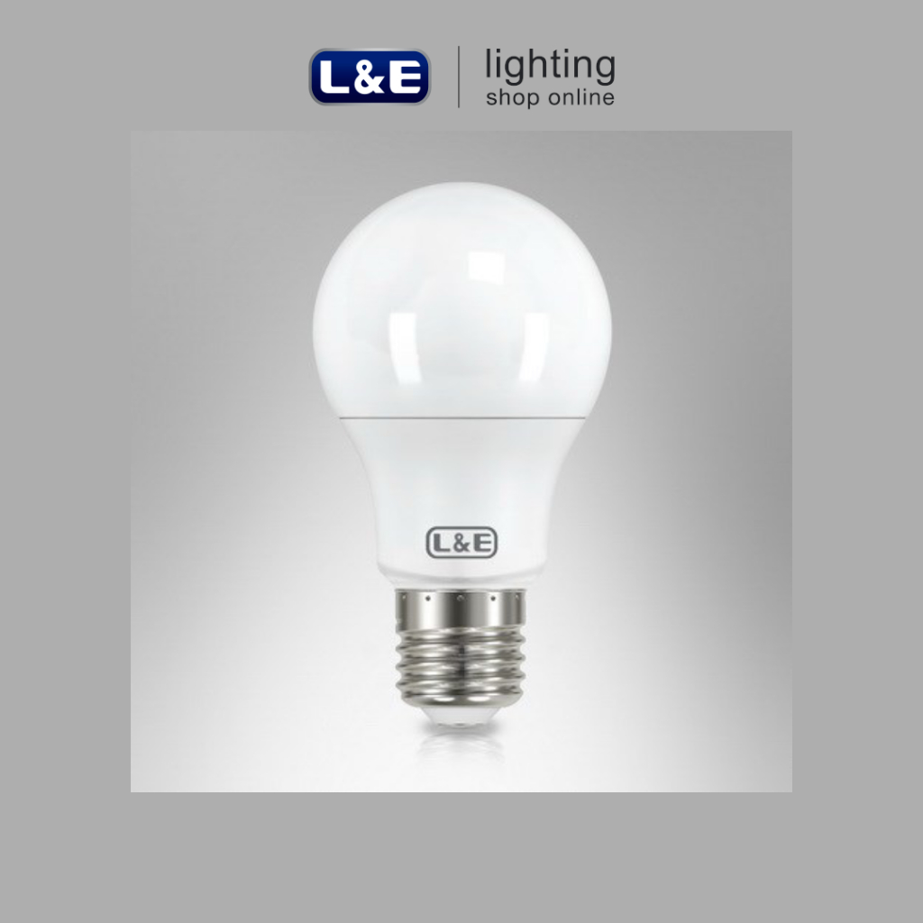 L&E เซ็ท 4 หลอด ไฟ LED-Bulb 18 วัตต์ ขั้ว E27 มีให้เลือก 3 โทนแสง Warm White, Day Light, Cool White 25,000 ชั่วโมง