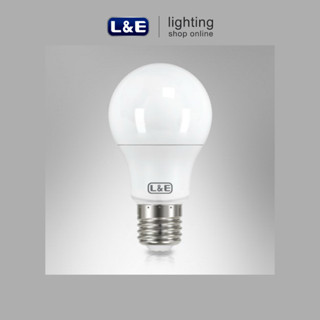 L&amp;E หลอดไฟ LED-Bulb 9 วัตต์ ขั้ว E27 มีให้เลือก 3 โทนแสง Warm White, Day Light, Cool White อายุการใช้งาน 25,000 ชั่วโมง