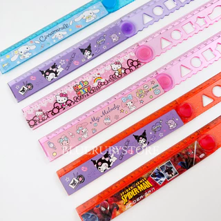 พร้อมส่ง💕 ไม้บรรทัดพับได้ ยาว 30ซม. ลายการ์ตูน เครื่องเขียน อุปกรณ์การเรียน ruler | Bluerubystore