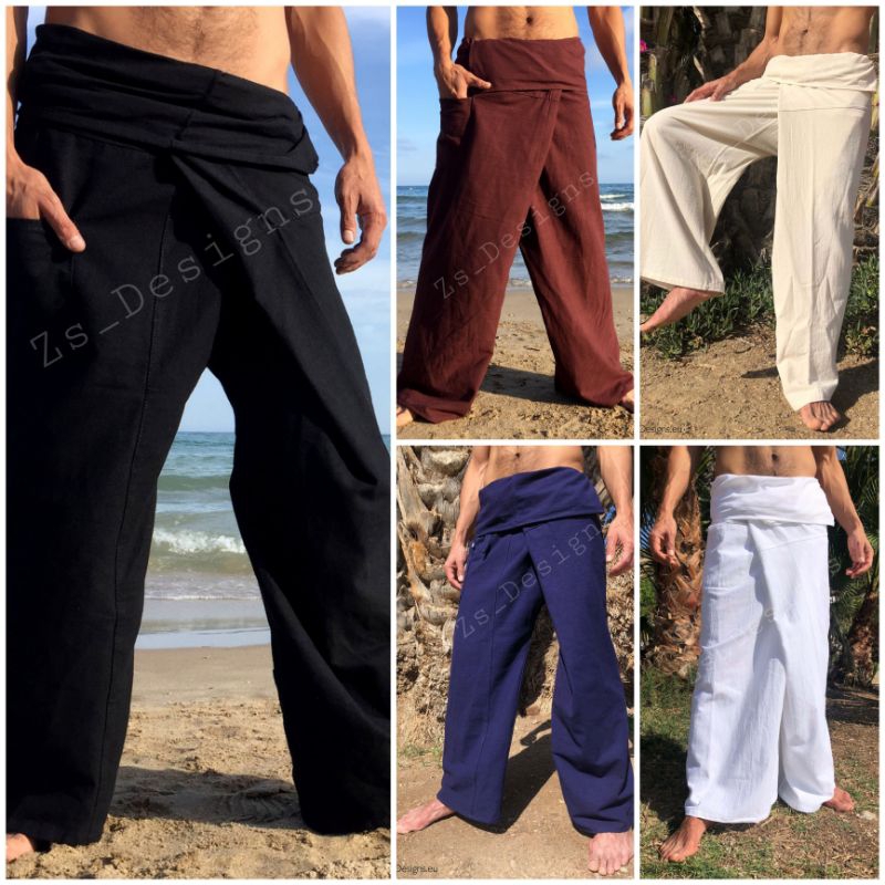 งานส่งออก!กางกางเกงสะดอ (The Fishman Pants ) งานเกรดพรีเมียม ผ้าฝ้ายนิ่มญี่ปุ่น ตัดเย็บประณีต