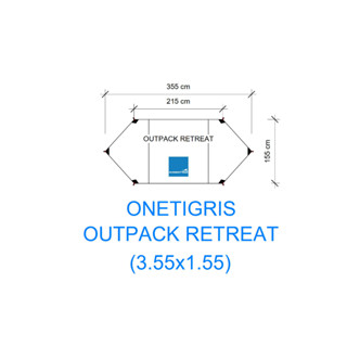 กราวชีท ผ้าปูรองเต็นท์ OUTPACK RETREAT 210d 420d กราวชีท ตรงรุ่น