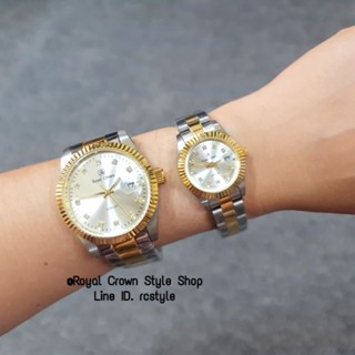 Royal Crown Watch สวยหรู,ใส่ในวันทำงานหรือโอกาสพิเศษก็โดดเด่นมากคะ,กันน้ำ,จัดส่งพ้อมกล่องครบเซ็ต,มีบัตรับประกัน1ปี