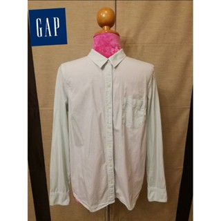 GAP Brand_2nd hand เสื้อเชิ้ต​แขนยาวผ้าฝ้าย 💯%/ Size​ M / แท้มือสองกระสอบนำเข้า​ (Made in India 🇮🇳​)