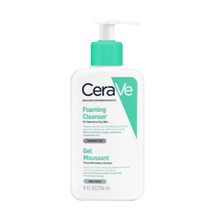 Cerave Foaming Cleanser 236ml เซราวี เจลโฟมบำรุงผิวให้ความชุ่มชื้น Gel Moussant Moisturizing Facial Wash