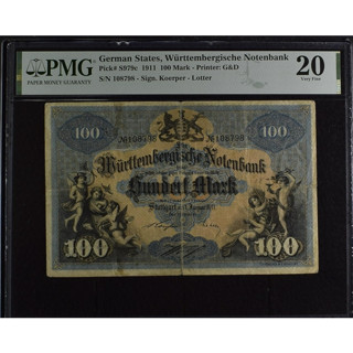 German States, 100 Mark 1911  P-S979c   VF