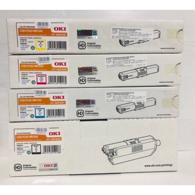 Oki 301 C301 /C321/C342 BK C M Y ของแท้ 100%