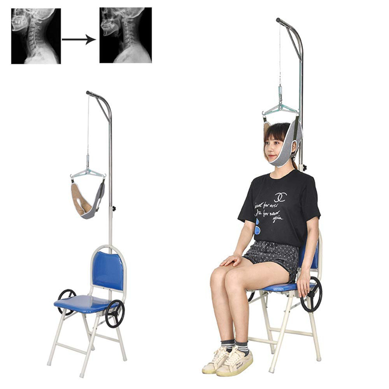 เครื่องยืดกระดูกคอ ( เก้าอี้ดึงคอ ) เครื่องดึงคอ สำหรับโรค ปวดคอ หมอนรองกระดูกคอเสื่อม Hang up