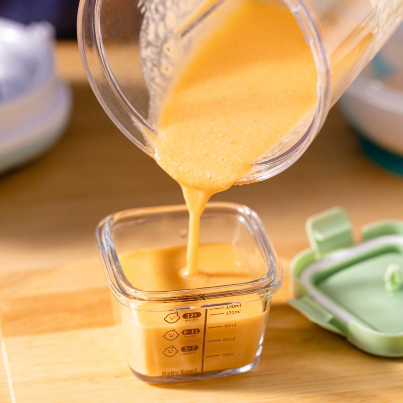 พร้อมส่ง😃กล่องเก็บอาหารเด็ก 170 ml ถ้วยแก้ว กล่องแก้วเก็บอาหารอาหารทารกแช่แข็ง ไมโครเวฟทนความร้อน - รูปที่ 2