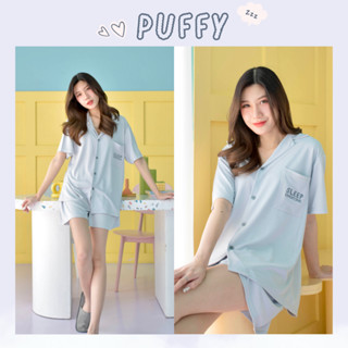 Puffy Grey cloudy☁️ specail collection-แขนสั้น ขาสั้น