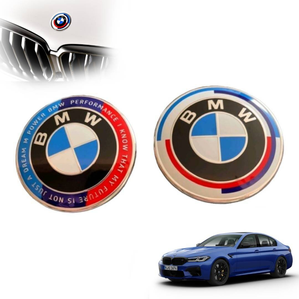 งานเทียบแท้จากศูนย์ เยอรมัน Logo BMWฉลองครบรอบ 50 ปี ด้วยโลโก้แบบคลาสสิคและสีพิเศษมี 2 สี 2 ขนาด**สิ