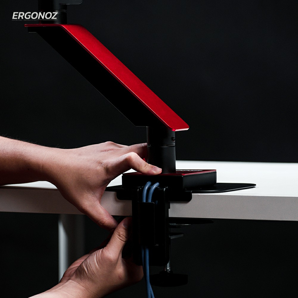 Ergonoz ของแท้ 100%  Monitor Arm Reinforcement Plate อุปกรณ์เสริมป้องกันโต๊ะ แผ่นป้องกันโต๊ะเป็นรอย