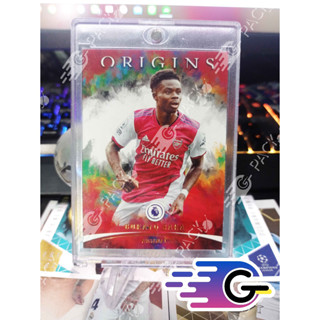 การ์ดนักฟุตบอล 2021-22 Chronicles Origins Bukayo Saka #81 Arsenal  (แถม Topload+teambag)