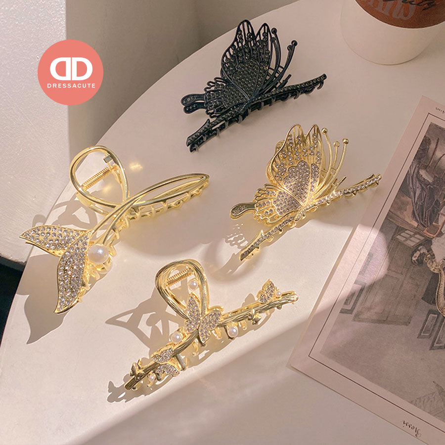 น่ารักมาก💎GC06 /GF774 /F1021 กิ๊บหนีบผมแฟชั่น กิ๊บติดผม เครื่องประดับมุก โลหะ หรูหรา สไตล์เกาหลี - รูปที่ 4
