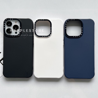 Silicone กำมะหยี่ Black /White /Deep Blue เคสซิลิโคนกำมะหยี่ เคสสีพึ้น เคสสำหรับรุ่น 78/SE20 - 14 14plus 14pro 14promax