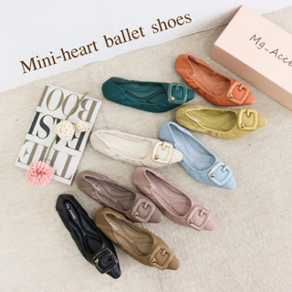 Mgaccess Mini-Heart Ballet Shoes 888-6 รองเท้าคัทชู **รุ่นนี้มี 2 ตะกร้านะคะ**