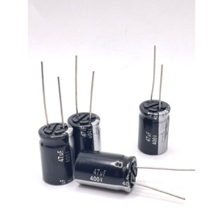 แพ็ค 4ตัว ตัวเก็บประจุ capacitor 47 uF  400V พร้อมส่ง ออกบิลได้คะ