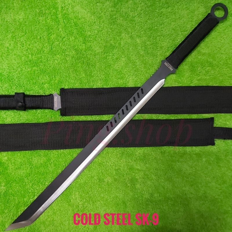 อุปกรณ์เดินป่า มีดยาว มีดสปาต้า มีดเดินป่า มีดดาบ COLD STEEL รุ่น SK-9 ใบดำ