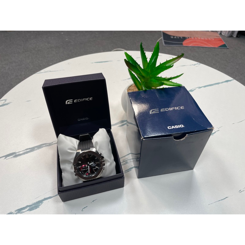 ขายแล้ว📌📌 นาฬิกา Casio Edifice Smartphone Link รุ่น ECB-10P-1ADF สายเรซิ่นสีดำ มือสองสภาพใหม่มาก