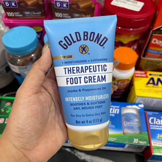 ของแท้จากอเมริกา🔥 Gold Bond Therapeutic Foot Cream 4 oz. Triple Action Relief for Dry Skin