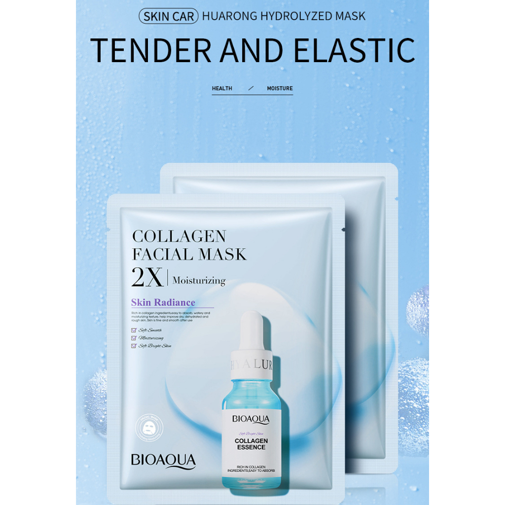 ฺBioaqua Collagen Facial Mask 2X Moisturizing Shin Radiance แผ่นมาส์กหน้า