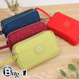 bag(BAG949) N1กระเป๋าสตางค์ใส่โทรศัพท์ได้HONGสีสดใสผ้าร่มงานดี