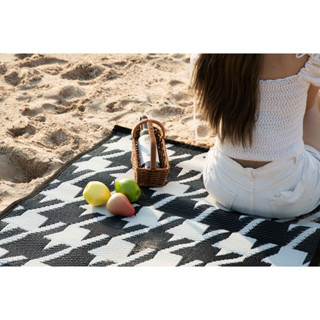 AMIGO MAT เสื่อม้วนพกพา เสื่อปิคนิค เสื่อดีไซน์ ลาย HOUNDSTOOTH (90cm X 180cm)