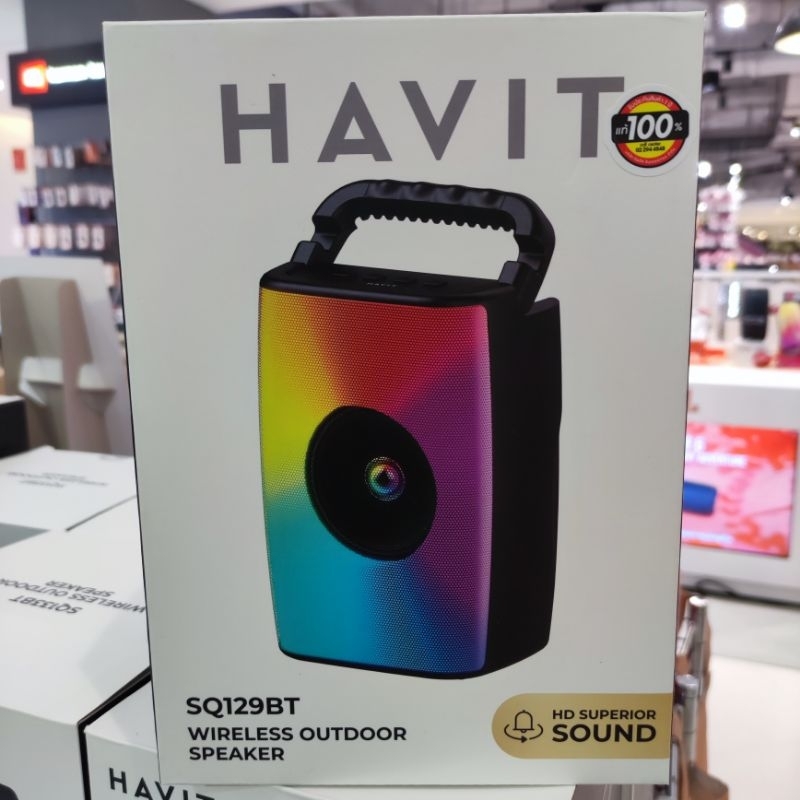 Havit SQ129BT ลำโพงบลูทูธแบบพกพา Portable Bluetooth Speaker 5.0