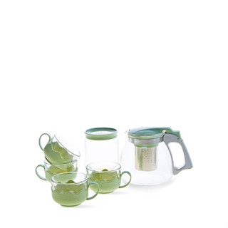 CUIZIMATE 4 Person 6 Pcs Tea Filter Set GREEN ชุดกรองชาสีเขียว