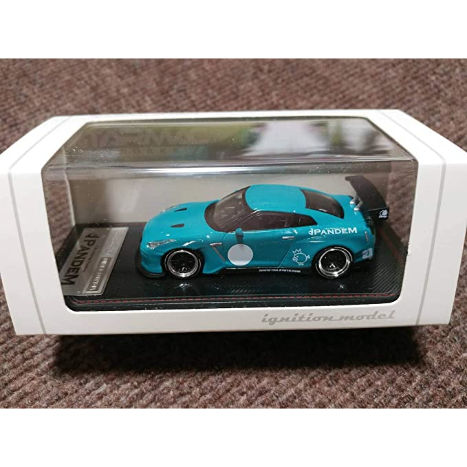 PANDEM R35 GT-R Turquoise Blue 1:64 (Ignition Model)