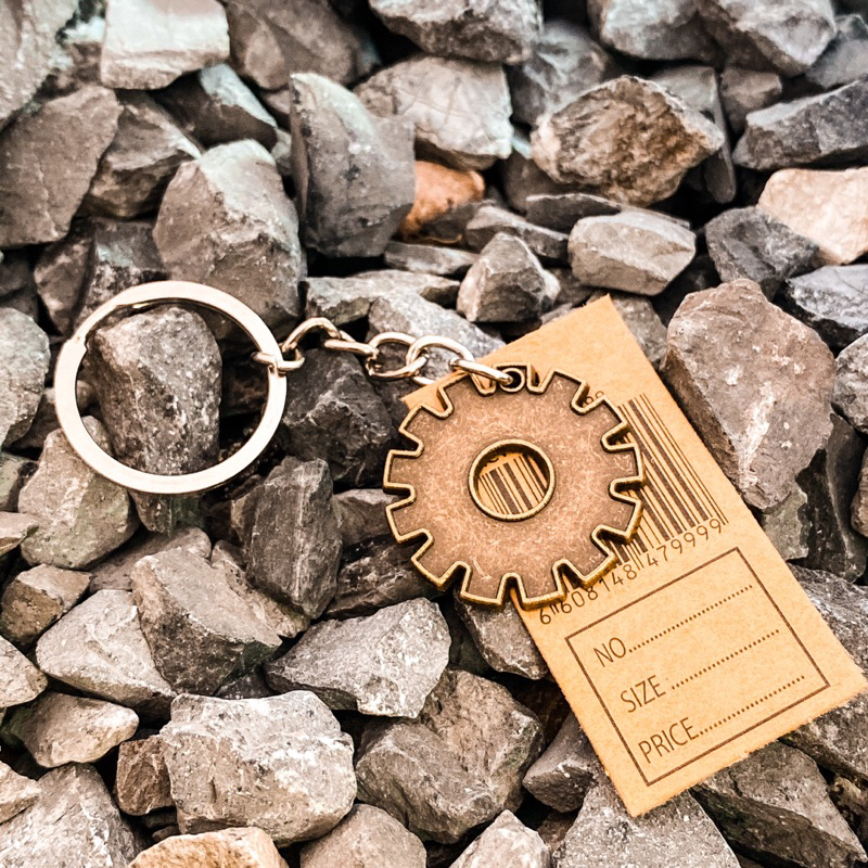 พวงกุญแจห้อยจี้เกียร์