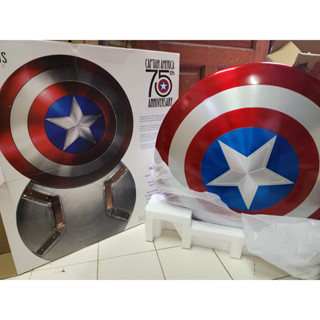 โล่กับตันอเมริกา Captain America 75th Anniversary Metal Shield Marvel Legends 1/1 Scale Prop Replicas