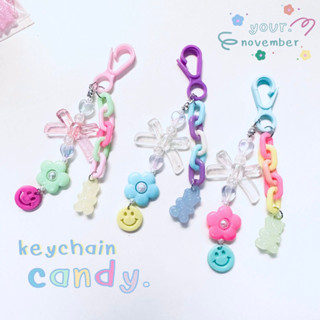 keychain, phone charm พวงกุญแจลูกปัด by.yournovember