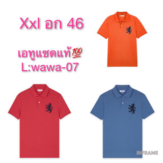 เสื้อโปโลผู้ชาย AIIZ (เอ ทู แซด)แบรนด์แท้💯 size xxl อก 46 เสื้อโปโล เสื้อคอปก