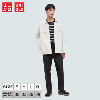 กางเกงขา 5 ส่วน Uniqlo Wool Like - 09 Black