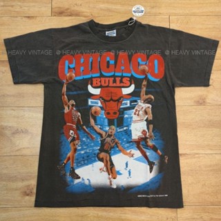 CHICAGO BULLS BASKETBALL BOOTLEG FAED BODY เสื้อลายบาส