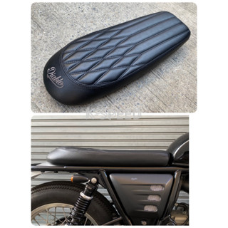 เบาะแต่ง Diablo ทรงเตี้ยลายผสมปักท้าย For Royal Enfield Intersepter 650 &amp; GT650