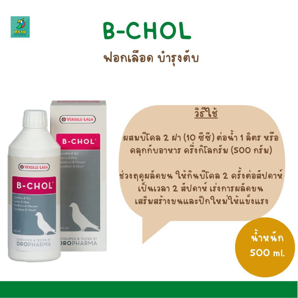 B-CHOL (500 ml.) ฟอกเลือด บำรุงตับ