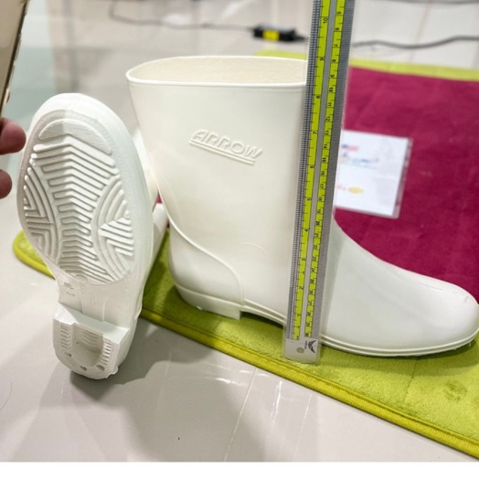 รองเท้าบูท Arrow star A3000 สูง 9.5 นิ้ว บู๊ตสั้น บู๊ตขาว Shorty Boots บูทห้องเย็น บูทขาว A-3000