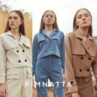 Pimnatta Jamie Blazer (สินค้าพร้อมส่ง🛒)เบลเซอร์สั้น สไตล์เรียบหรู สินค้าพร้อมส่ง ตัดเย็บโดยช่างสูท