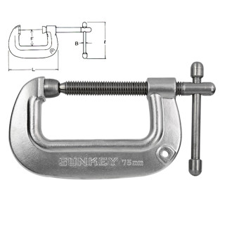 SUNKEY ปากกาตัวซี สแตนเลส 1"-​4" SSC-25 SSC-75 SSC-100 SU-0403001 SU-0403003 SU-0403004