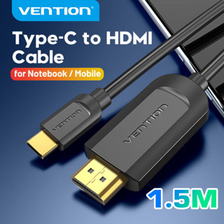 Vention VT008 สายเคเบิล Type C to HDMI 4K HDMI การเชื่อมต่อโทรศัพท์มือถือ กับหน้าจอ สำหรับ Dell XPS Samsung S9 S8